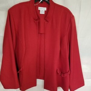 Anna Maxwell 22W 100% Poly Red Black Stitch Accent